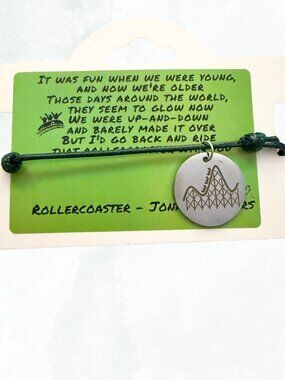 Jonas Brothers - Rollercoaster Song Lyric Bracelet.
